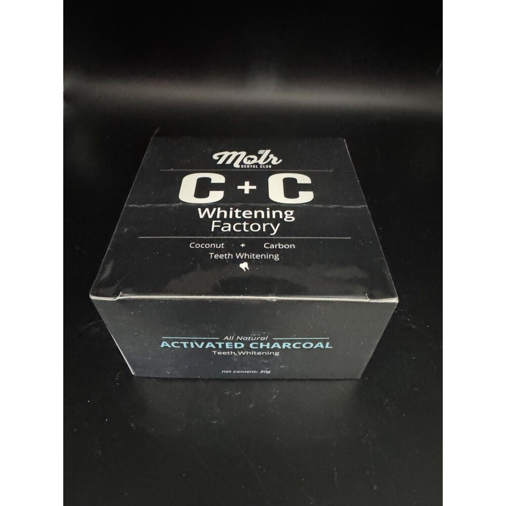 Molr DENTAL CLUB C+C Whitening Factory Coconut+Carbon Teeth Whitening Sealed